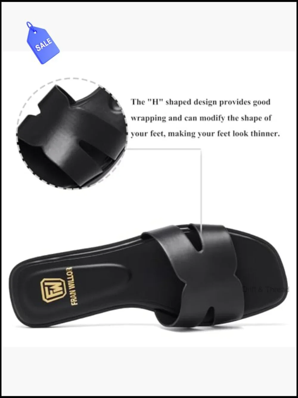 Comfortable Slide Sandals Dressy Summer Slip On Flat Sandals Open Toe Fashion
